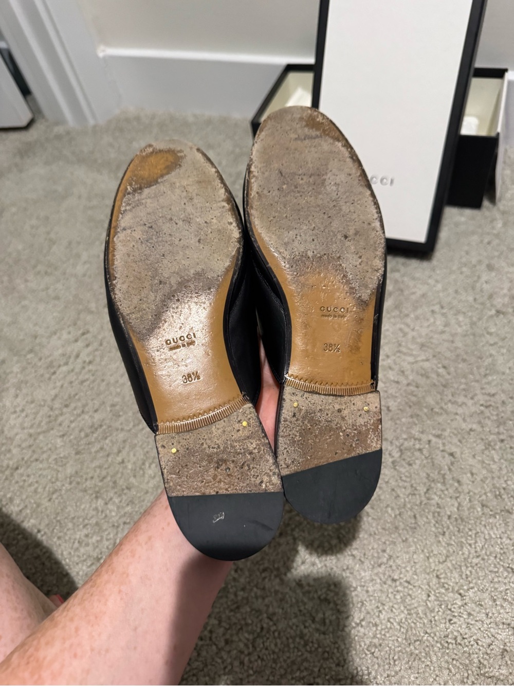 Gucci Black Leather Princetown Mules - Picture 3 of 8